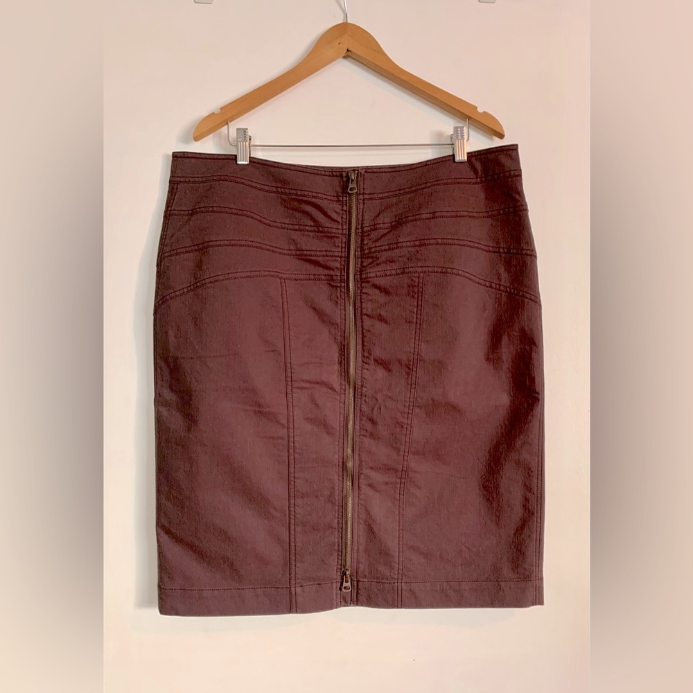 🌻049 SPANNER plus cotton back zip skirt🌻